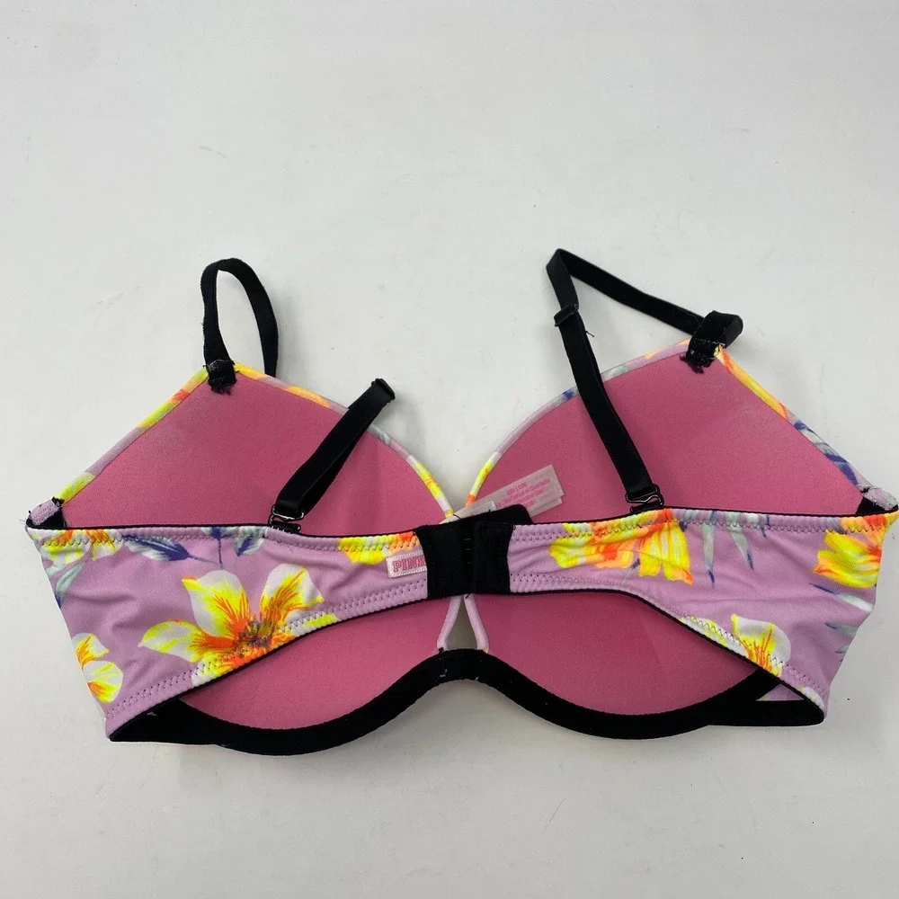 Victoria's Secret PINK Floral Bra with Flowers Women's Size‎ Size 32D